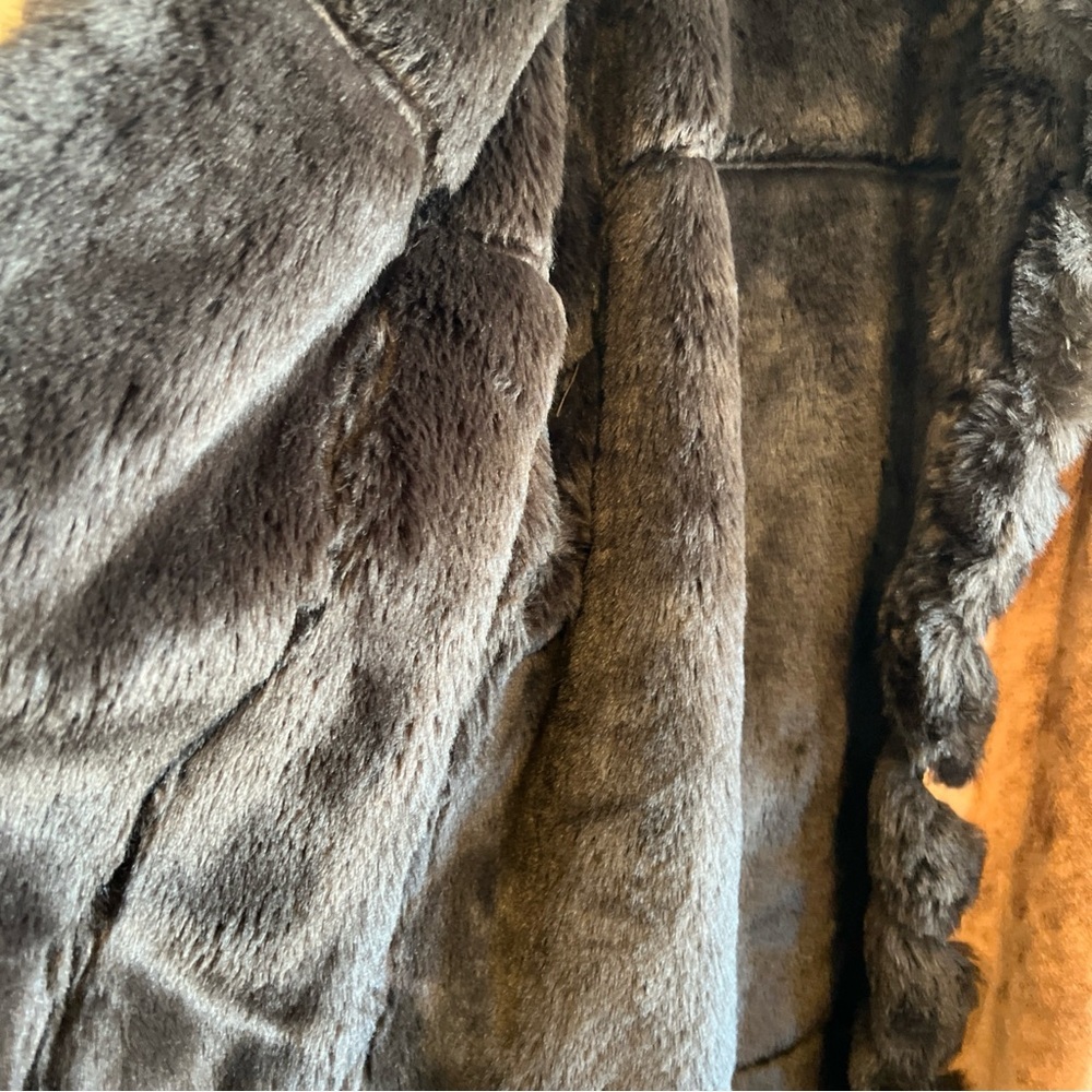Mob wife phase 2 leather suede jacket size medium faux fur lining brown - Picture 6 of 11